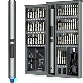 Електрична викрутка з набором біт