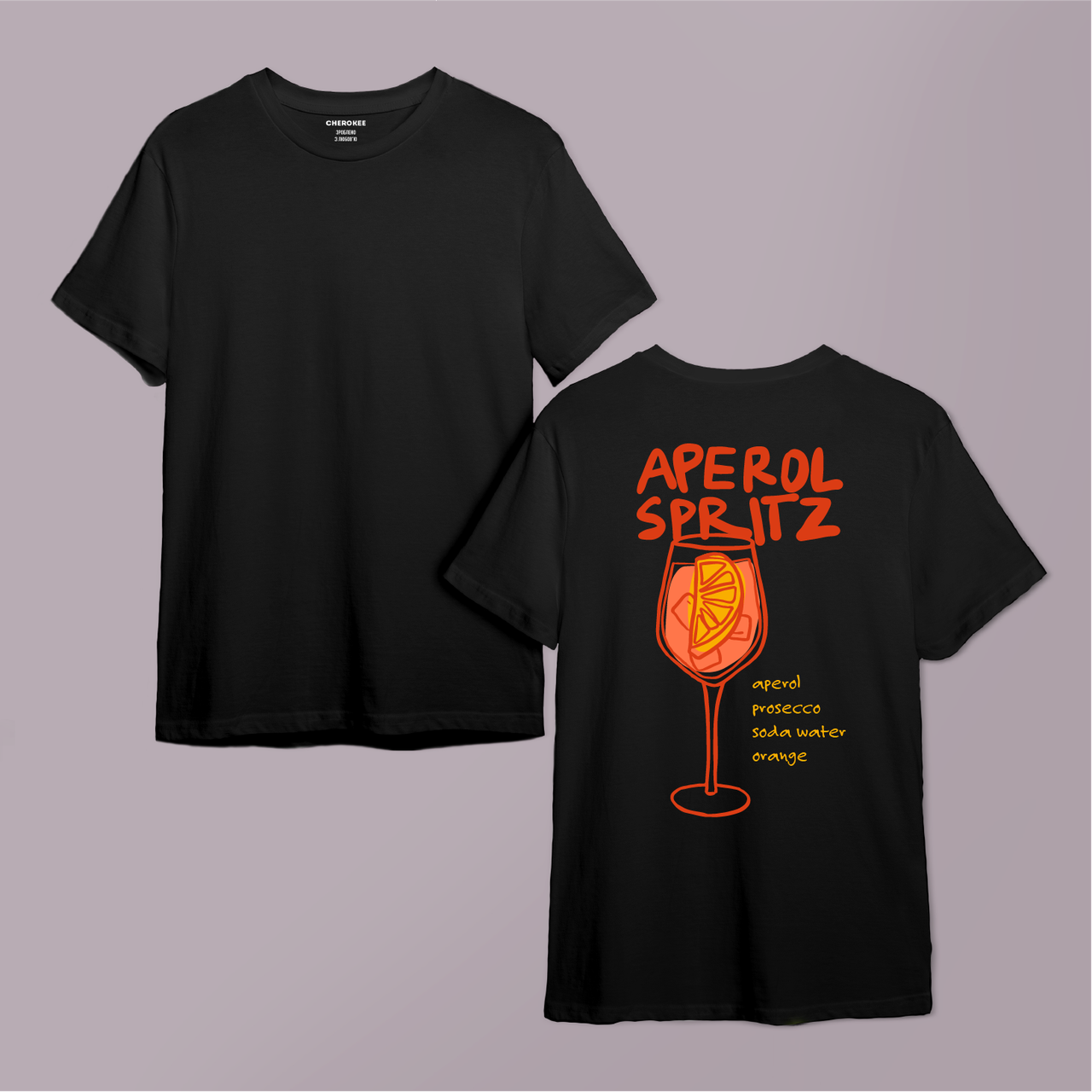 Футболка з принтом "Aperol Spritz"