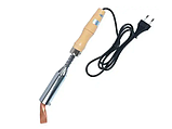 Паяльник 200W TLW-200W з дерев'яною ручкою, кутове мідне жало, TLW200W, фото 2