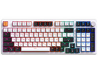 Клавіатура ігрова механічна GamePro GPMK-170 Outemu Red Swich Hot-Swap RGB White