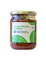 ХРУСТКІ ПІКАНТНІ ОГІРКИ, скляна банка, 0,5 л., ЇМО Разом