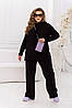 Р-ри 48-66 Жіночий прогулянковий ангоровий костюм з капюшоном, фото 6