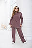 Р-ри 48-66 Жіночий прогулянковий ангоровий костюм з капюшоном, фото 2