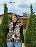 Двостороння леопардова жилетка норма і батал 049 влк, фото 10
