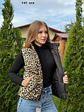 Двостороння леопардова жилетка норма і батал 049 влк, фото 9