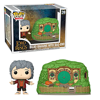 Фігурка Funko Pop Володар кілець Більбо Lord of the Rings Bilbo & Bag End 10 см LOTR B 39
