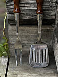 Набір для барбекю з нержавіючої сталі (лопатка ,вилка ) Reckless ., фото 3