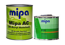 Автоемаль 2К Mipa AC від Mipa (в асортименті) акрилова 040 Toyota, 1л + затв. 0.5л