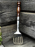 Набір для барбекю з нержавіючої сталі (лопатка ,вилка ) Reckless ., фото 7