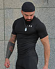 Чоловічий компресійний костюм Under Armour 2в1: футболка, шорти. компресійний комплект. рашгард. термо, фото 6