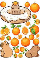 Вафельна картинка Капібара А4 (p1908)