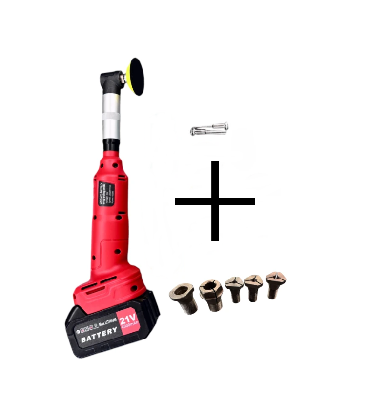 Кутова акумуляторна шліфувальна машина (гравер) FIXTOOL Pomogator BLACKOUT с 2 АКБ 2,5A 21V (FIX200W2*2,5А)