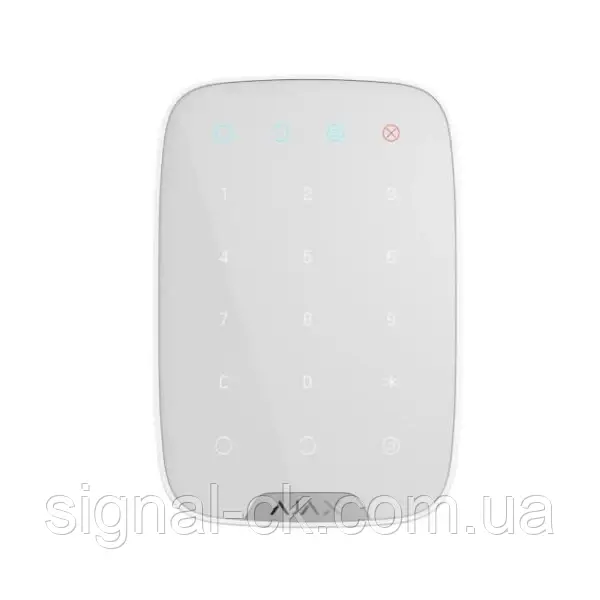 Бездротова сенсорна клавіатура Ajax Keypad White