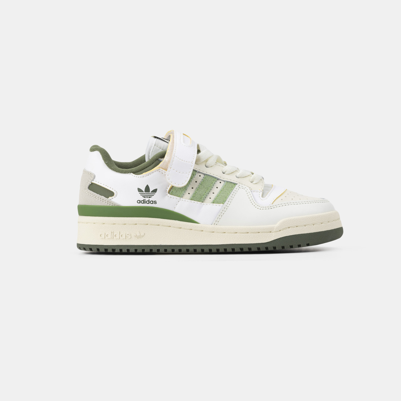 Жіночі Кросівки Adidas Forum 84 Low White Crew Green / Адідас Форум 84 Крю Низькі Білі з Зеленим