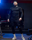 Чоловічий Утеплений компресійний костюм Under Armour 3в1: Рашгард, шорти, легінси. термокомплекс., фото 4