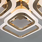 Світлодіодна люстра 110 Вт з пультом д/к та димером колір каркасу золотий D-A9171/4+4G, фото 3