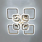 Світлодіодна люстра 110 Вт з пультом д/к та димером колір каркасу золотий D-A9171/4+4G, фото 4