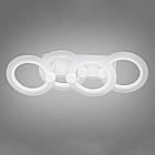 Світлодіодна люстра 50 Вт з підсвічуванням основи та пультом д/к колір каркасу білий D-H9133/2+2WH LED 3color, фото 3