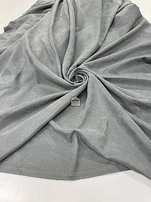 Мікровелюр для штор, матова однотонна шторна тканина, колір сірий