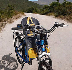 Дитяче велосипедне крісло CoPilot T-811, 5-точкові ремені, до 15 кг, сертифікат.