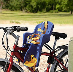 Дитяче велосипедне крісло Mini T-812, 5-точкові ремені, до 15 кг, сертифікат.