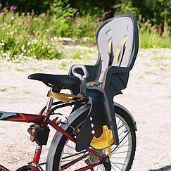 Дитяче велосипедне крісло TILLY Safe Road T-832, з м'якими накладками на плечі, з ручкою, 12-22 кг