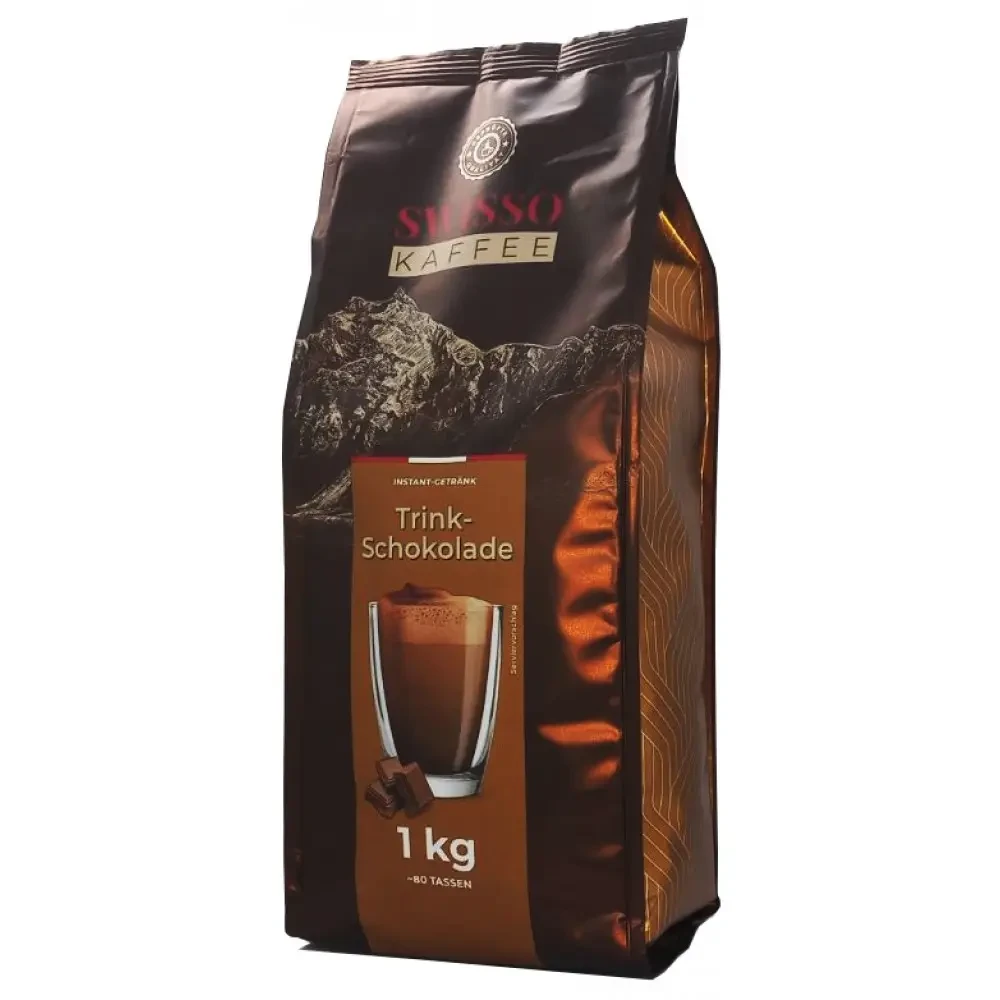 Кава розчинна гарячий шоколад Swisso Trink-Schocolade 1 кілограм