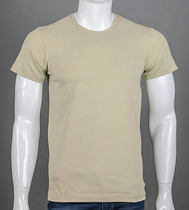 Футболка чоловіча Однотонна 2300м (Уп.4шт M-XXL), Таш