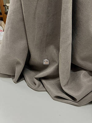 Штори мікровелюр тканина №43, сірий колір