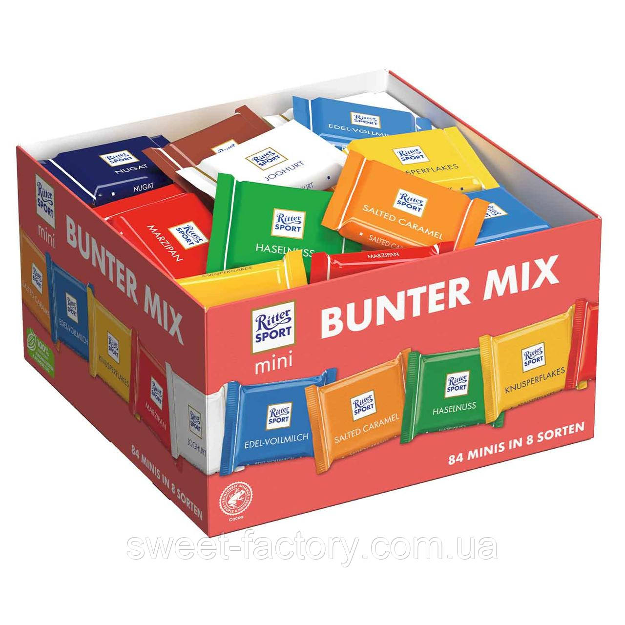 Шоколад Ritter Sport Mini Bunter Mix 84s 1400g