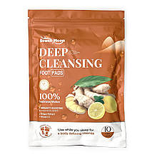 Пластирі на стопи для імунітету South Moon "Deep Cleansing Foot Pads" детокс з імбиром і лимоном (10 шт.)