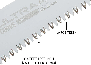 Змінне полотно для пилки Silky / Сілки 240-7.5 (447-24) Ultra Accel Curve, фото 4