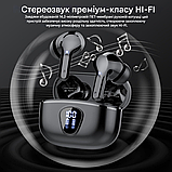BESNOOW бездротові навушники - Bluetooth 5.3, 40 год роботи, HiFi звук, шумозаглушення, IP7., фото 3