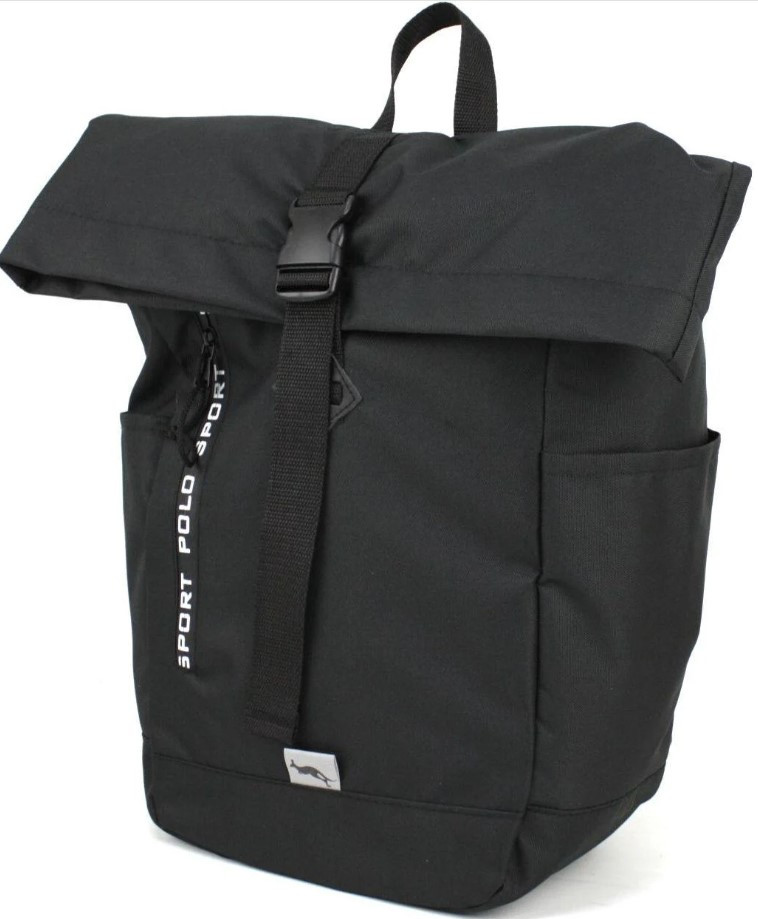 Рюкзак міський Rolltop з відділом для ноутбука Wallaby 1193 чорний