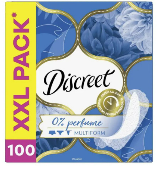 Щоденні прокладки Discreet Multiform (0% парфум) , 100 шт, фото 1