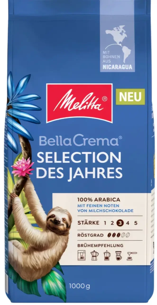 Кава в зернах Melitta BellaCrema Selection des Jahres NICARAGUA