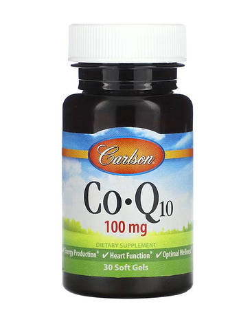 Антиоксидант Коензим Carlson CO Q10 100 мг 30 капс США, фото 1