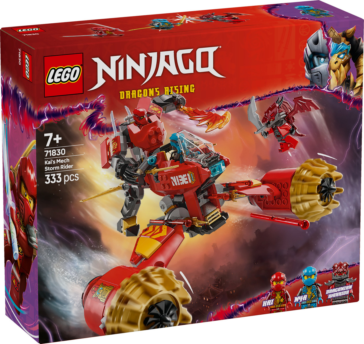 LEGO Ninjago Штормовой робот-вершник Кая [71830], фото 1