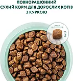 Повнораціонний сухий корм Optimeal для дорослих котів - курка 4 кг, фото 6
