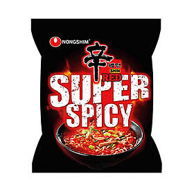 Локшина швидкого приготування Nongshim супер острая Super Spicy 120 г