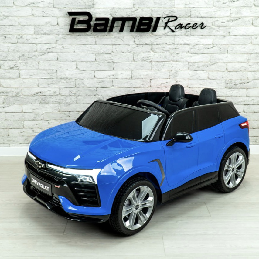 Дитячий двомісний електромобіль Chevrolet Blazer (синій колір) 24V, фото 1