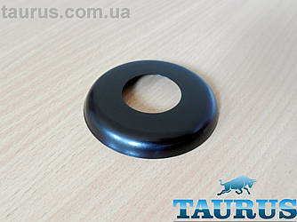 Чорний декоративний н/ж фланець ThermoPulse Classic Black D76 / висота 10мм, внутрішній розмір 1" (d32 мм)