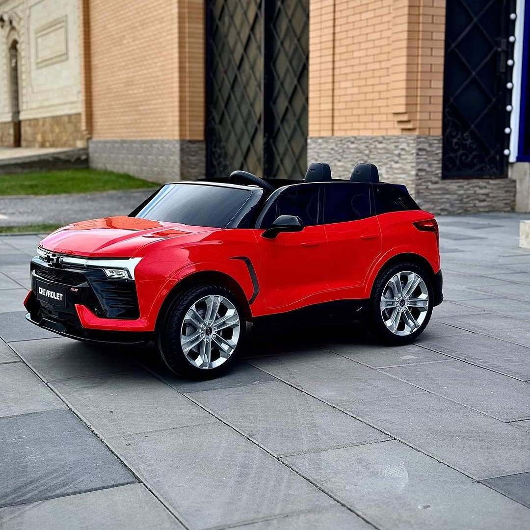 Дитячий двомісний електромобіль Chevrolet Blazer (червоний колір) 24V, фото 1