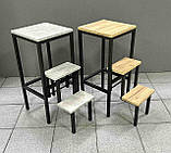 Табурет - драбина стілець-драбинка стілець сходи посилене навантаження до 150 кг, фото 3