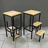 Стілець-драбинка посилене навантаження до 150 кг, табурет - драбинка, стілець сходи, фото 3