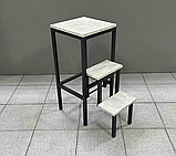Табурет - драбина стілець-драбинка стілець сходи посилене навантаження до 150 кг, фото 2