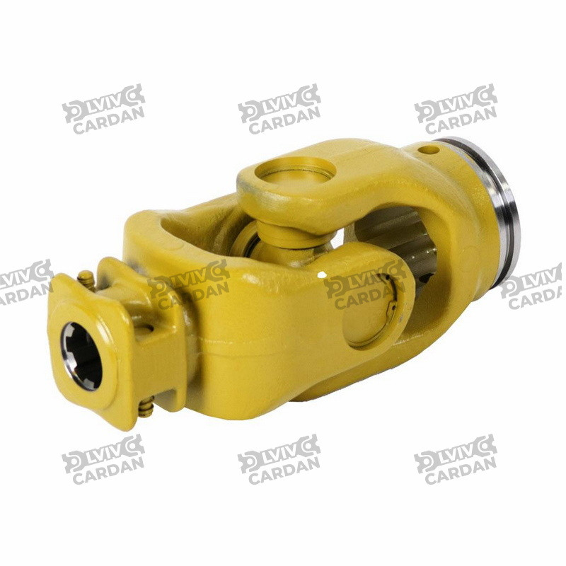 Сільгосп шарнір - хрестовина 42*104.6, 6 шліців 34.9 мм, труба зірка 715 мм, 1400Нм (JS42104-6-S715)