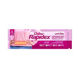 Rapidex Feminine Pain Relief Patch Патч від спазмів болю в попереку менструального болю - 5 шт
