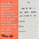 Бірки картонні Етікетки бумажні  навісні для одігу картонний ярлик  1000 шт, фото 2