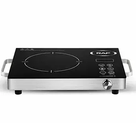 Плита інфрачервона сенсорна одноконфоркова RAF 8003 чорна 3500 Вт